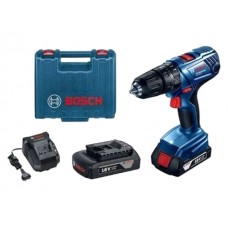 Аккум. ударная дрель-шуруповерт BOSCH GSB 180-LI в чем. (18.0 В, 2 акк., 2.0 А/ч Li-Ion, 2 скор., 54 Нм, шурупы до 10 мм, сверление в металле до 10 мм