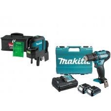 Нивелир лазерный MAKITA SK 106 GDZ в сумке + АКЦИЯ(дрель-шуруповерт) (проекция: крест, до 35 м, +/- 0.30 мм/м, резьба 1/4 Нивелир лазерный MAKITA SK 106 GDZ в сумке + АКЦИЯ(дрель-шуруповерт) (проекция: крест, до 35 м, +/- 0.30 мм/м, резьба 1/4