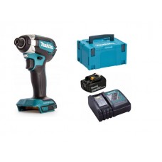 Аккум. шуруповерт MAKITA DTD 153 Z MAKPAC + АКЦИЯ (1 аккумулятор, зарядное) (18.0 В, 1 акк. 3.0 А/ч, 1 скор., 170 Нм, шурупы до 13 мм)