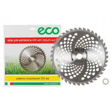 Нож для мотокосы 40 зуб. 255х1.3х25.4 мм ECO (твердоспл.) Нож для мотокосы 40 зуб. 255х1.3х25.4 мм ECO (твердоспл.)